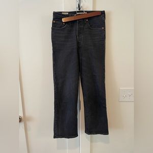 Levi’s Ribcage High Waist Ankle Straight Leg Jeans, size 27